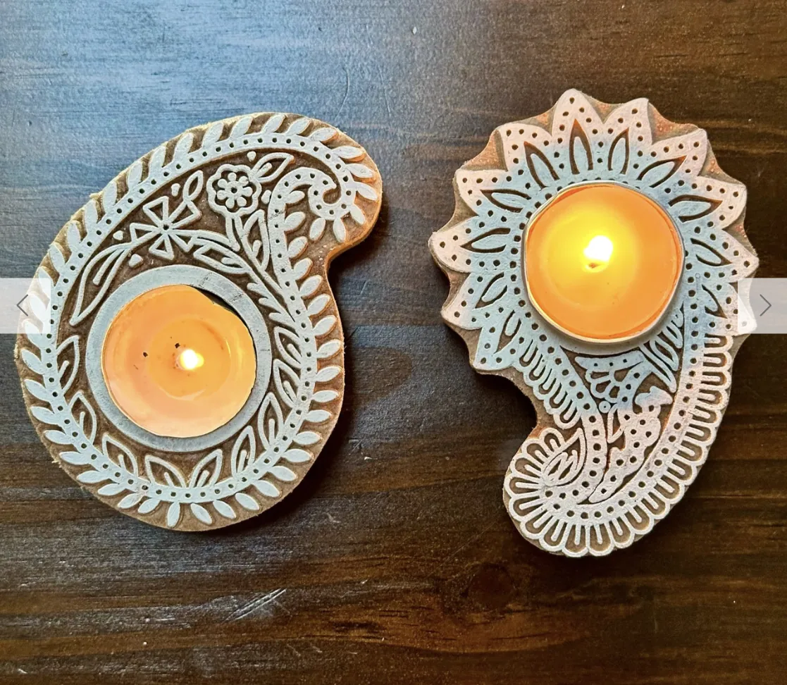 AyurLight Candles — AyurLight Tea-light Wood Block