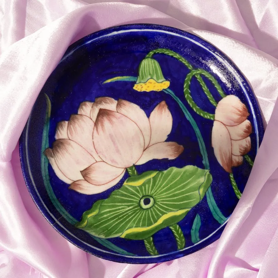 EarthenByMalvika — Lotus Plate
