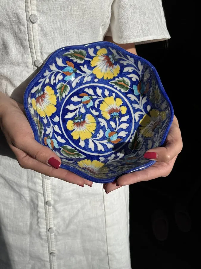 EarthenByMalvika — Terra Blue Bowl